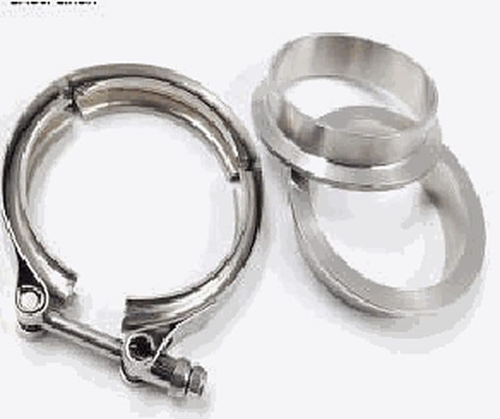 V-band clamp with flanges, 3"