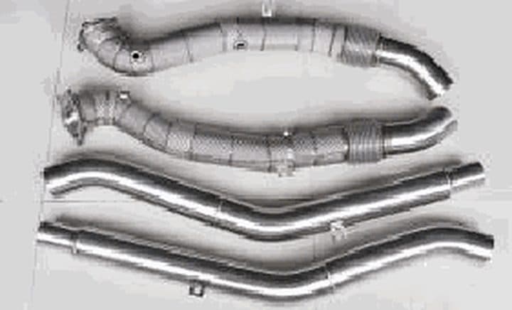 Catless front pipe – Audi S6 / RS 7 (C7), heat shield