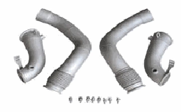 Catless downpipe – BMW M5 / M8 / M8 Gran Coupe (F90/F91/F92/F93), Mercedes-Benz AMG S63 (W222) S63, ceramic coated