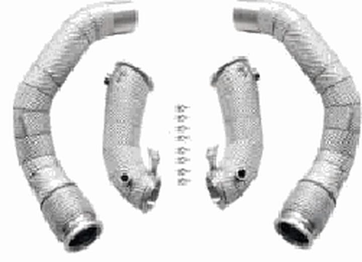 Catless downpipe – BMW M5 / M8 / M8 Gran Coupe (F90/F91/F92/F93), Mercedes-Benz AMG S63 (W222) S63, heat shield