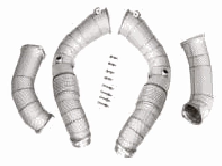 Catless downpipe – BMW M5 / X5 M / X6 M (F90/F95/F96) S63, heat shield