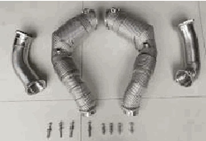 Downpipe – BMW M5 / X5 M / X6 M (F90/F95/F96) S63, with catalytic converter, heat shield