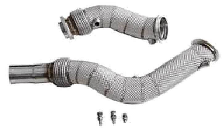 Catless downpipe – BMW M3 / M4 (F80/F82) S55, heat shield