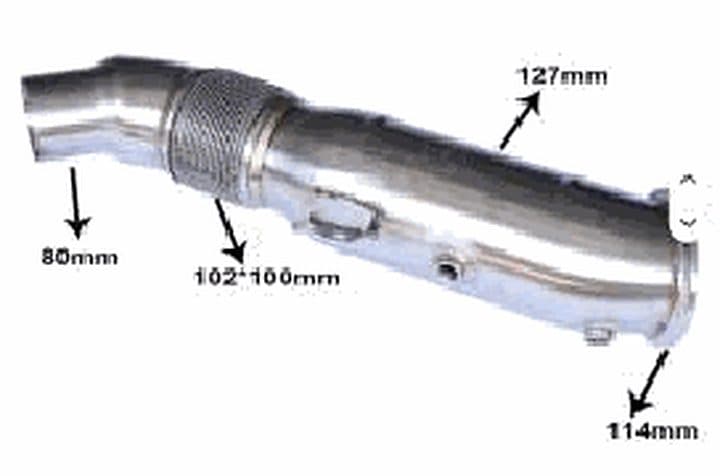 Downpipe – BMW 2 Series / 3 Series / 4 Series + (F22/F23/F30/F32) B58, 5"