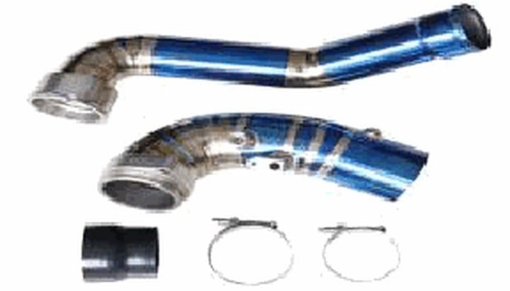 Charge pipe – BMW 3 Series (G20), Toyota GR Supra (A90) B58 3.0T, titanium, blue