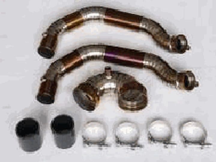 Charge pipe – BMW M3 / M4 (F80/F82) S55, titanium, gold