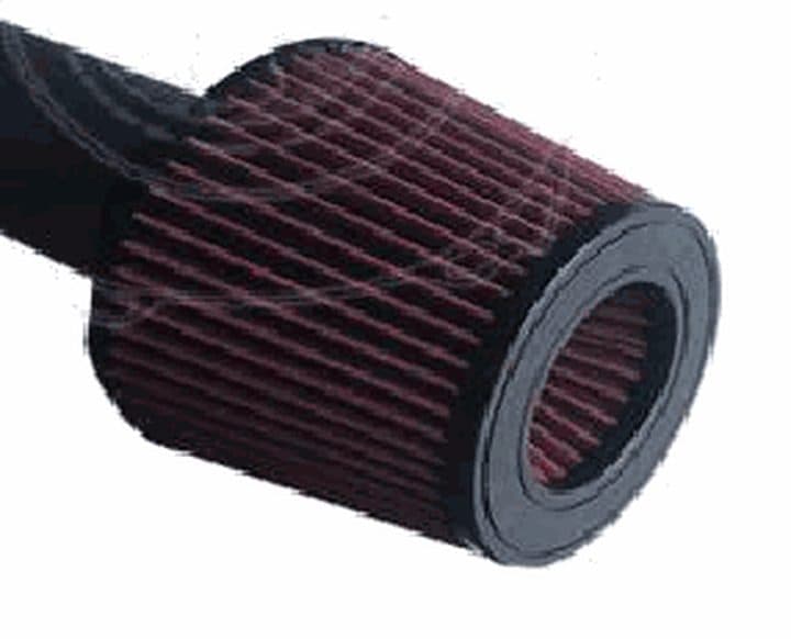 Inlet air filter, 2.75" to 4", red / blue / grey
